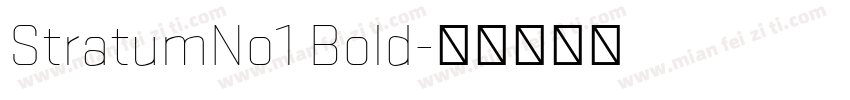 StratumNo1 Bold字体转换